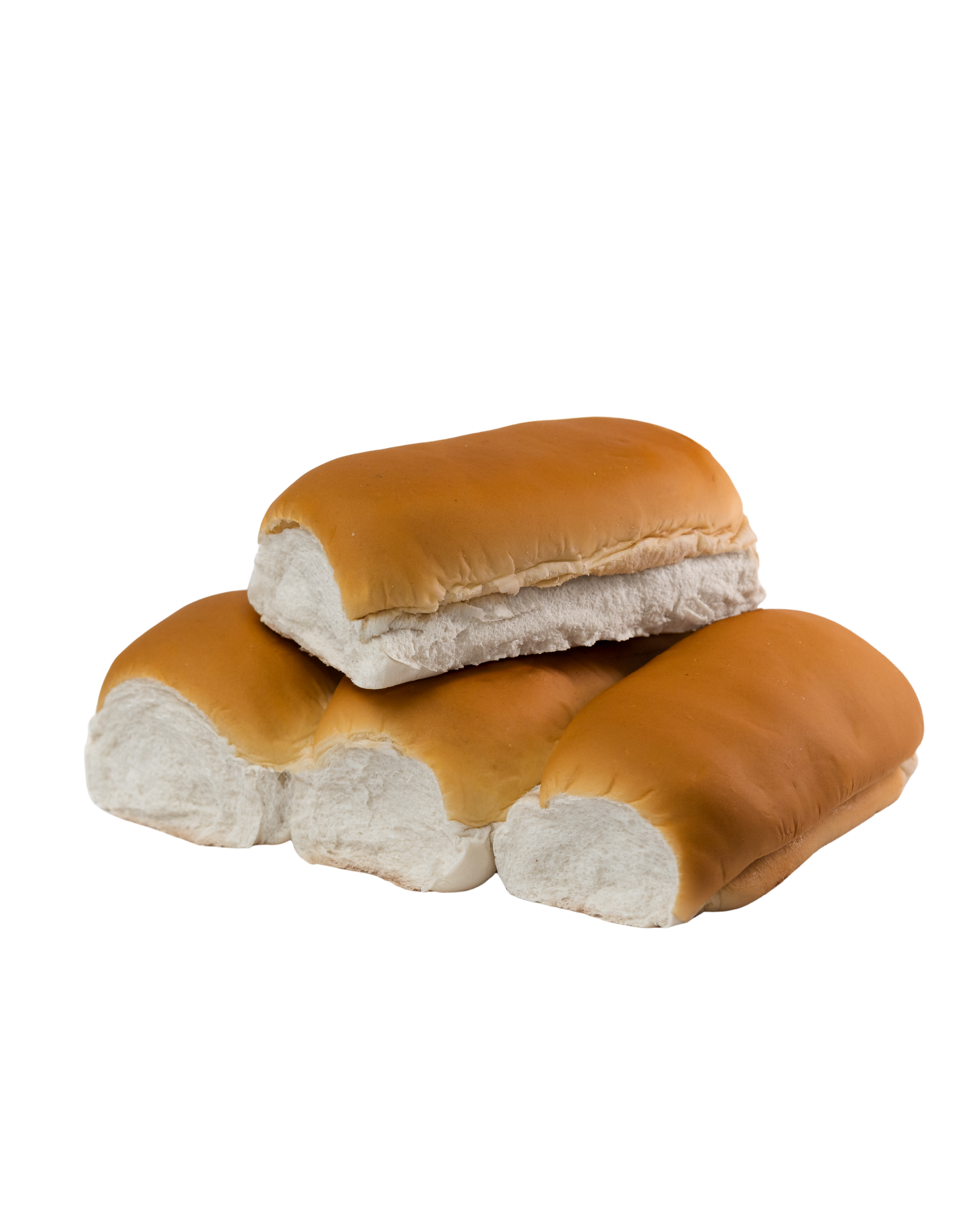 Pães de hot dog empilhados